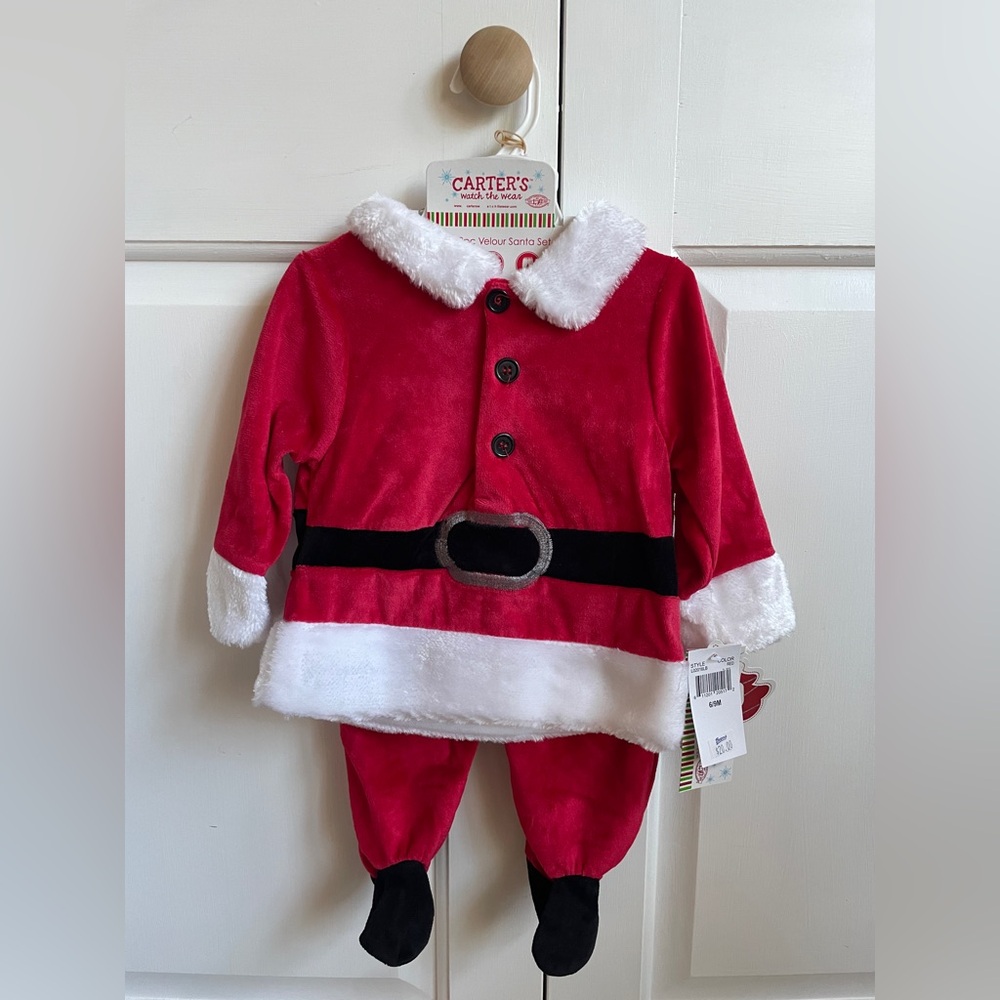 Carter's Festive Red and White Santa Costume